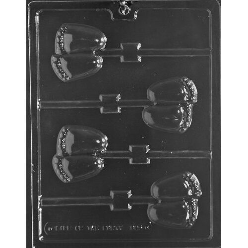 Life of the Party B065 Baby Feet Lollipop Sucker Chocolate Candy Mold with Molding Instructions